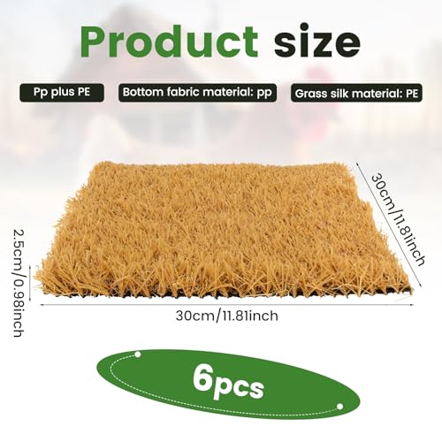 6 Pack Nesting Box Pads - Nesting Pads for Chicken Accessories, 12"x 12" Washable Reusable Chicken Nest Liners for Laying Eggs, Chicken Supplies (Yellow) - color: Yellow
