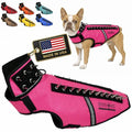 CoyoteVest SpikeVest Dog Harness, Made in the USA, M-Neon Pink | Stab-Resistant Protective Vest | Coyote Vest for Dogs | Defends Against Coyotes, Dogs, Birds of Prey | Reflective Safety - color: Neon Pink, size: Medium