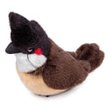 Simulation White Stuffed Animal Toy - 10 inch Rock Pigeon Toys, Cute Pigeon as Gift for Kids (Red-Whiskered Bulbul) - style: Red-whiskered Bulbul