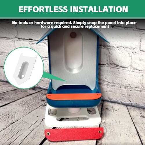 Front Panel Replacement for Bird Buddy Feeder | Easy Snap-On PETG Plastic Cover, UV-Resistant, Compatible with Bird Buddy Smart Camera Module