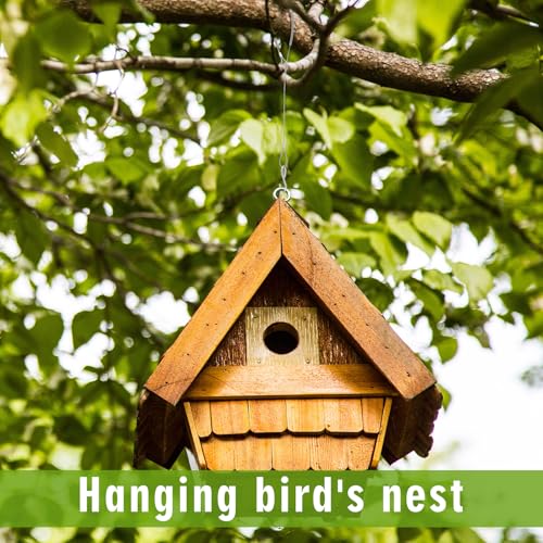 4pcs Bird Feeder Hanger for Tree with S-Hook Hanging Cable Tree Limb Protector with Silicone Sleeve Flexible Stainless Steel Cable for Heavy Bird Feeders, Plants, Baths (30inch) - size: 30Inch