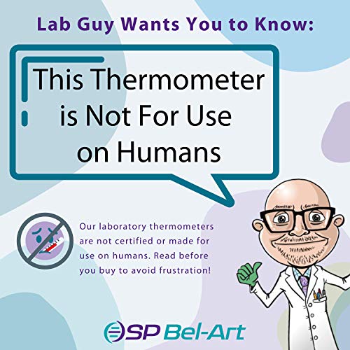 SP H-B DURAC Plus General Purpose Lab Thermometer Total Immersion Glass Thermometer for Laboratories, Universities, Food and Beverage Processing, -10 to 225 Degrees Celsius, Organic Liquid - size: Total Immersion, style: -10 to 225 degree C Range, Blue Sp