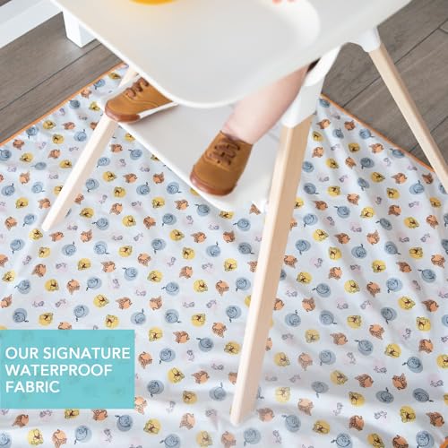 Bumkins Disney Baby Splat Mat for Under High Chair, Babies Toddlers Eating Mess Mat, Waterproof Reusable Cloth for Arts and Crafts, Playtime Mat for Kids, Floor or Table 42inx42in, Winnie The Pooh - color: D3 Winnie & Friends