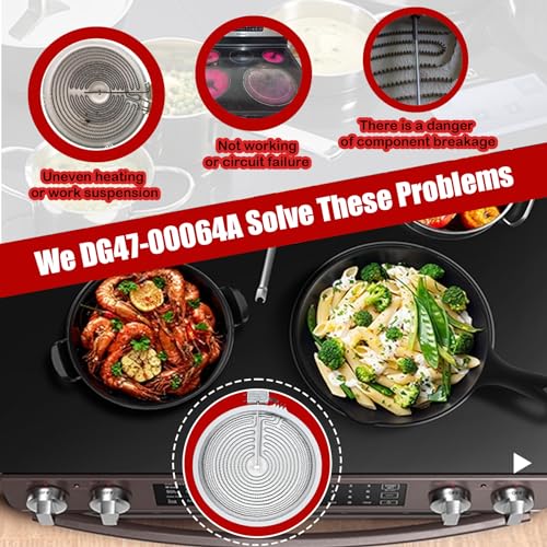 DG47-00064A DG47-00056A Compatible With Samsung Stove 9/12in Dual Element | DG47-00064A DG47-00056A, EAP11729066 AP5986691 PS11729066, OEM Home Upgrade, Electric Range Replacement, Surface Element - style: DG47-00064A