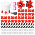 40 PCS Horizontal Chicken Waterer Nipples, Automatic Poultry Drinking Nozzles with Drill Bit and Seal Rings, Non-Leak Chicken Water Dispenser Kit for Bucket, PVC Pipe, Barrel Use