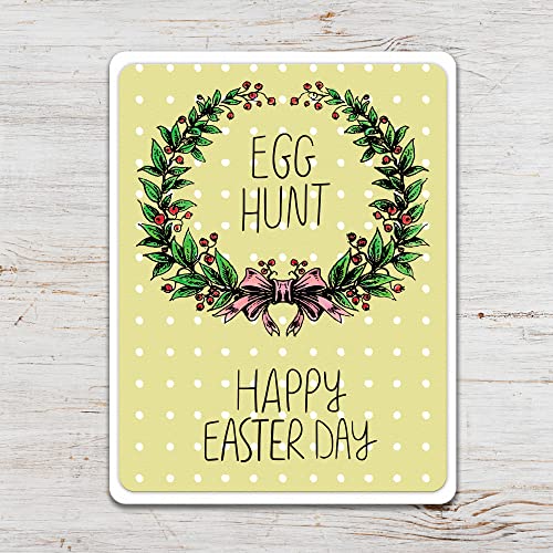 Easter Bunny Clear Stamps for Card Making and Journaling, Leaves Wreath Silicone Stamps Easter Words Rubber Stamps for Scrapbooking DIY Cards Album Crafts Supplies - color: Style 5: Et Spring Wreath