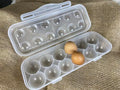 ZeQi Shatterproof Plastic Egg Carton Basekt - Portable, Food Grade PP, Refrigerator, Reusable Egg Storage Container, Camping Outdoor(12Grid) - size: 12Grid