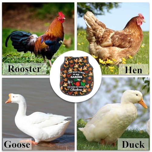 Chicken Saddle for Hen Aprons I Just Want to Work in My Garden and Hang Out with My Chickens Lover Gift for Gardener (Garden Chickens CSbl)