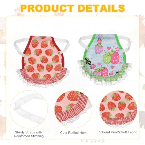 M METERXITY 2-Pack Chicken Saddle for Hens, 9 Inch Oxford Cloth Chicken Apron Hens Back Protector for Protecting Bird Back and Side Feathers, Poultry Saver [Mixing 2 Styles K]