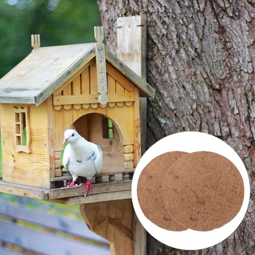 SEWACC 10Pcs Natural Palm Nest Pads for Pigeon Egg Hatching Breathable Bird Breeding Mats Pet Supplies Suitable for Parrots Hamsters and Poultry Eco-Friendly Material