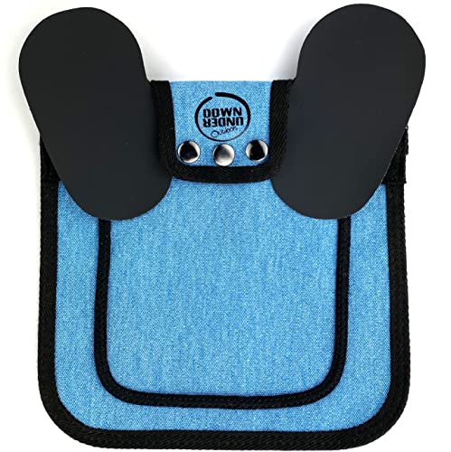 DOWN UNDER OUTDOORS 4 Pack Medium-Large Chicken Saddle, Hen Apron (Blue) | Adjustable Straps, Chicken Apron, Poultry Saver, Pet Supplies, Including Shoulder Cover, 14 oz Breathable Cotton Canvas - color: blue