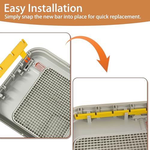 Exclusive 2-Pack Egg Turner Support Bars for Maticoopx 30 Incubator | Holds 5 Baskets Automatic Egg Roller, Sturdy & Durable