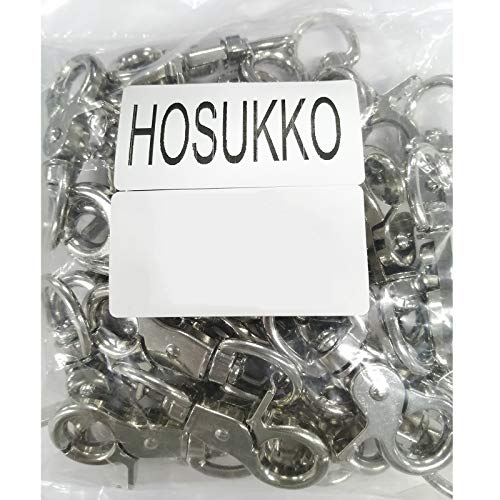 30PCS Trigger Snap Hooks,360 Degree Heavy Duty Snaps Swivel Lobster Clasps,Swivel Claw Clips for Pet Cages,Dog Leash,Camera Straps,Snap Hook Purse - color: Silver-30pcs
