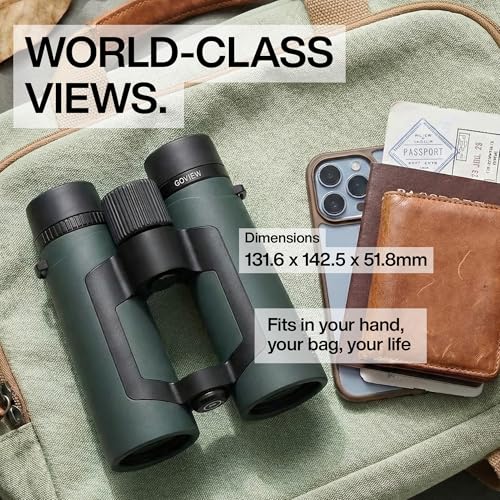 ZOOMR 8x42 Binoculars for Adults, BAK4 Prism - Oak Green | High Powered Lightweight, Fully Multi-Coated Optics, CLOSR™ Smartphone Adapter & PORTR™ - color: Oak Green