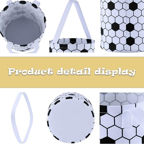 XinblueCo Baseball Basket Easter Baskets for Canvas Easter Egg Hunt Baskets - color: Soccer Basket5