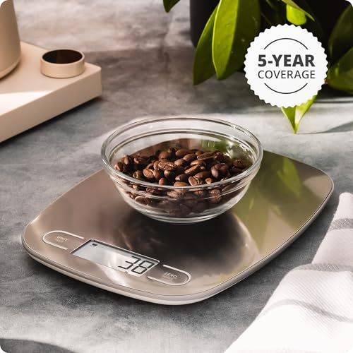 Greater Goods Food Scale, Slim & Compact, 1g Precision (Stainless Steel) | Digital Kitchen Scale for Cooking, Meal Prep & Portion Control, Tare, Auto Shut-Off, g/oz/lb/ml Conversion & Calorie Tracking - color: Stainless Steel