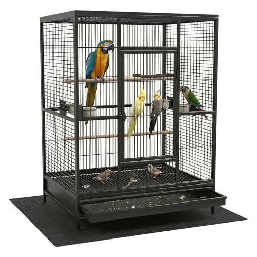 Under Pet Cage Mat for Bird Cages, Dog Kennels, Reptile Aquariums, Dog Kennels, Water-Resistant Pad for Hard Floors and Surfaces (XX-Large) - size: XX-Large