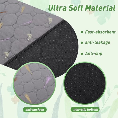 2Pcs Guinea Pig Cage Liners,Guinea Pig Fleece Cage Liners24''X24'' Super Absorbent Washable Pee Pads Reusable for Rabbit Hamster Chinchilla - size: 12 In 2x2(24" x 24") 2Pack