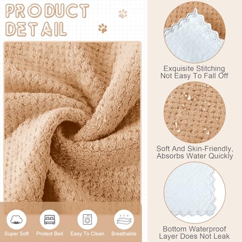 10 Pcs Guinea Pig Cage Liners Washable Rat Bedding for Guinea Pigs Controlling Absorbent Waterproof Pee Pads Blanket for Rabbits Hamster Small Animal Chinchilla(Grid,18x24 Inch,Gray Coffee) - color: Gray Coffee, size: 18x24 Inch, style: Grid