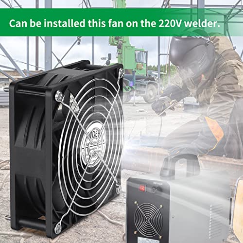 EC 120mm x 38mm Muffin Fan AC 110V 120V Axial Cooling | Ball Bearing, Small 4 inch High Airflow for Electronic Cabinet Server Case Greenhouse Ventilation Exhaust Projects - style: 120mm x 38mm