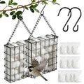 Bird Nesting Material Holder,Handmade Fiber Bird Nesting Material | Refillable Bird Shelter, Outdoor Bird Nesting and Resting Spot, Gift for Animal and Bird Enthusiasts (2 Set) - color: 2 set