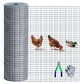 Hardware Cloth 1/2in 48in x100ft Hot Dip Galvanized Rust Resistant Welded Wire Mesh,Chicken Wire Fence Garden Plants Fencing,Chicken Coop Rabbit Poultry Critters Metal Cage Roll