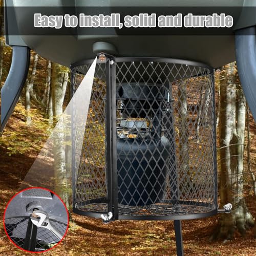 Deer Feeder Varmint Guard - Keep Wildlife Away from Your Feeder, 12.3” x 11.8” Varmint Cage for Feeder,Suit Varmint Guard for All Kinds of Weather Conditions.