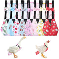 8 Pcs Chicken Diapers Bird Diaper Reusable Duck Diapers Waterproof and Adjustable Chicken Accessories Poultry(L) - size: L