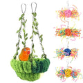 KATUMO Bird Nest, Conure Breeding Bed Parrotlet Snuggle Nest Lovebird Bed Bird Swing Bed for Small Birds, Size Small - color: Green, size: 5.5"L x 5.5"W x 3.0"Th