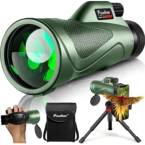 12x60 Powerful Monocular for Adults High Powered, 2026 New Version, Smartphone Adapter Tripod Plus Portable Bag, Larger Vision Monoculars with BAK4 Prism & FMC Lens, for Bird Watching Hiking - size: 12x60