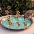 4 Pcs Mini Bird Bath Copper Ornaments Bird Bath Purification Disk Birdbath Cleaner Single 1 oz Weight Universal Fit for Outdoor Birdbaths, Bowl (Duck) - style: Duck