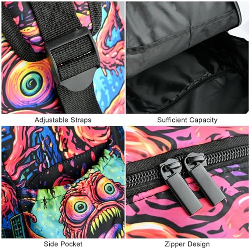 Ocean Animal Kids Backpack School Backpack Teens Bookbag for Girls Boys Hiking Camping Travel Sports - color: Ocean