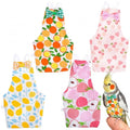 4 Pcs Bird Diaper, Parrot Diapers with Waterproof Inner | Reusable Flight Suit Cute Soft Bird Diaper Clothes for Parakeets Cockatiel Canary Monk Parakeet (L) - color: Yellow + Pink + White