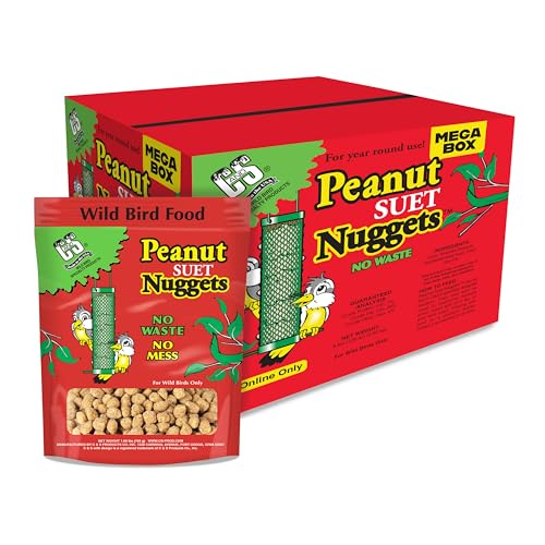 C&S Wild Bird Peanut Suet Nuggets Mega Box, 8 Pounds - size: 8 Pound (Pack of 1)
