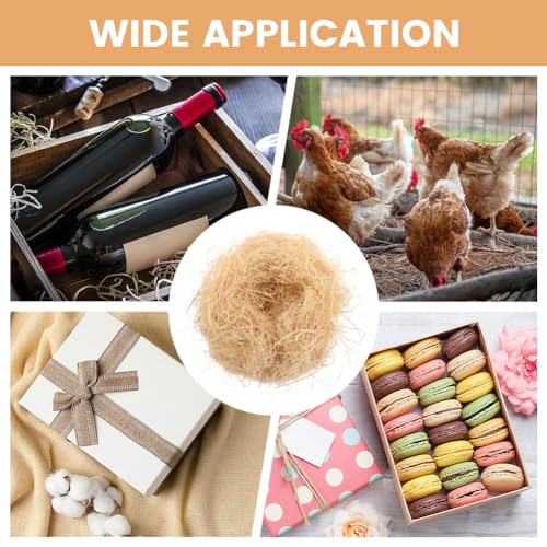 30g Raffia Grass Nesting Material, Lightweight Multipurpose Filling for Chicken Nests, Gift Boxes, Pet Bedding(as Shown)