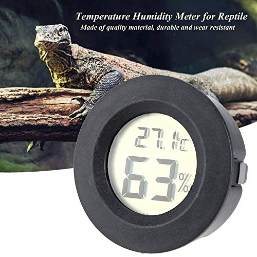 10-Pack Mini Thermometer Hygrometer, Small Digital Electronic Temperature Humidity Meters Gauge Indoor LCD Display for Greenhouse, Garden, Cellar, Fridge, Mason Jar
