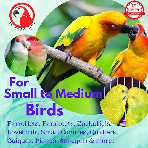 Bonka Bird Toys 2942 Pk24 Mini Sola Sticks Foot Talon Craft Part Bird Toys Cockatiel Parakeet Conure and Similar