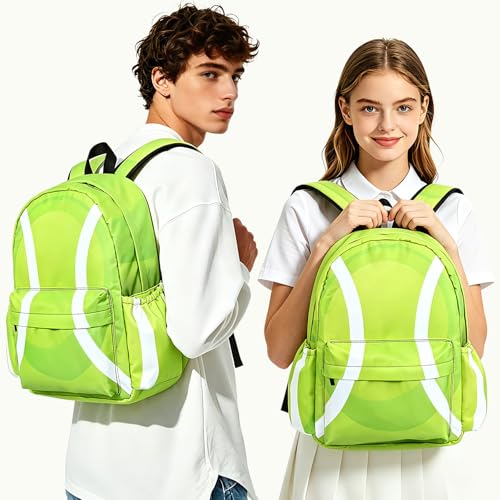 Tennis Kids Backpack School Backpack Teens Bookbag for Girls Boys Hiking Camping Travel Sports - color: Tennis