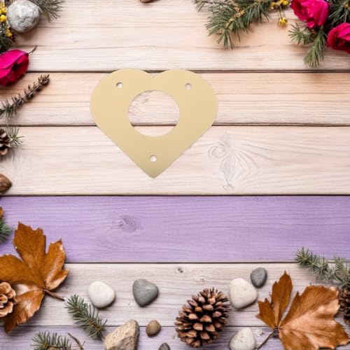 Heart Shaped Metal Bird House Entrance Protector Guard for Outdoor Gardens Easy Installation Bird Box Predator Guard Blocking Raccoons