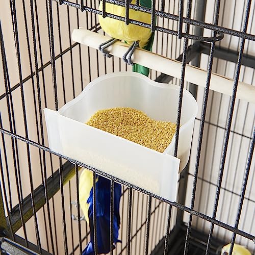 Panana 69inch Height Large Bird Cages Parrot Cage Wide Flight Metal Animal Cage for Budgie Parakeet Conure with Rolling Stand Wheels (Black)