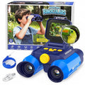 Kids Binoculars with Night Vision Camera, 10X Zoom Digital Adventures Telescope with 2.4" IPS Screen, Nature Explorer STEM Toys for Bird Watching Camping, Gifts for Boys Girls Age 4-12 - Blue - color: Blue