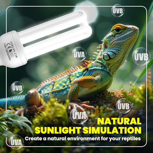 GlowUp 23W UVB Bulb for Bird, UVB 2.4 Compact Fluorescent Light Bulb E26 Birdcage Compact UVB 2.4 Lamp for Captive Birds and Reptiles - size: 23W UVB 2.4 Light Bulb