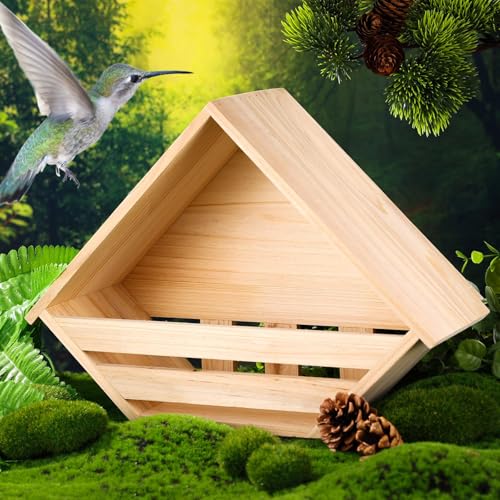 Cedar Dove Nesting Box Mourning Dove Nesting Box Bird Nesting Material Wooden Birdhouse Shelter for Bird Pigeon Nesting Roosting Platform Birdhouse Outdoors Garden Decoration