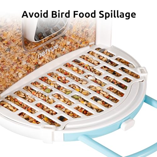 NETVUE Bird Seed Guard, Durable Waterproof Bird Feeder Covers, Save Birdseed, Perfect Match NETVUE by Birdfy Feeder, Must-Have Accessories, Easy to Fit and Clean (2Pcs)