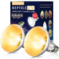 MIXJOY 2 Pack 100W Reptile Heat Lamp Bulb Full Spectrum UVA UVB Sun Light for Reptile and Amphibian Use - size: 2 Count (Pack of 1)