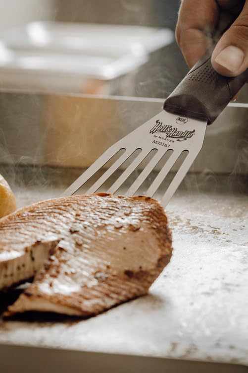 Mercer Culinary Hell's Handle Fish Turner/Spatula, 3 Inch x 6 Inch - color: Fish Turner, size: 6"X 3"