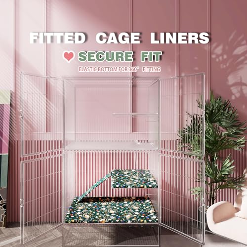 Ferret Cage Liner for Ferret Nation & Critter Nation Cage | Washable Bedding, Leakproof Cage Accessories for Ferrets, Chinchillas, Rats & Other Small Animals( Single Unit combo) - size: Single Unit combo
