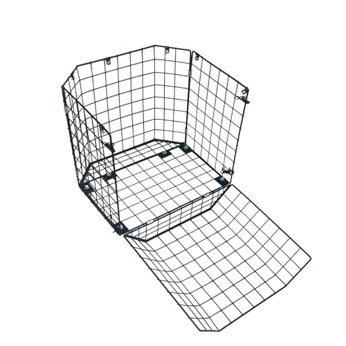 Highwild Varmint Cage Feeder Guard for 30 & 55 Gallon Barrels | Steel Feeder Protector Helps Keep Raccoons, Squirrels, Birds and Other Wildlife Away