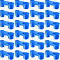 LemonRoad 24 Pcs Bird Drinker Feeder Cups Plastic Water Bottle Cup for Cage Ideal for Pigeon Bottle Chicken Quail Poultry Waterer Accessories(Blue) - color: Blue