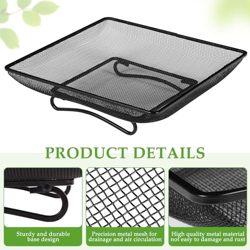 Ground Bird Feeder Tray 11x11 Inches, Metal Platform Mesh Seed Tray for Bird Feeders, Great Attracting Garden Yard Decoration for Wild Birds Squirrels Dove,1 Pack - size: 11x11 inches (1 pack)